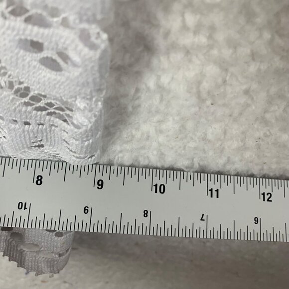 Miken Junior's Scalloped Hem Solid Crochet White Swim Cover Up Pants Size XS NWT - Picture 7 of 16